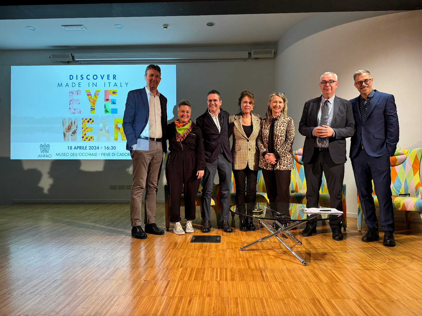 Da sx Nicola Belli, Chiara Coffele, Nicola Del Din, Lorraine Berton, Barbara De Rigo, Alessandro Amadori , Gabriele Corsi